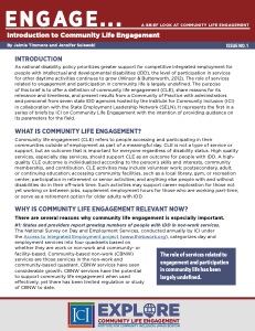 Engage Brief: What is Community Life Engagement