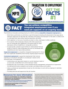 Transition to Employment: Get the Facts #1